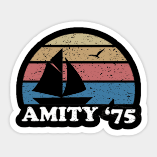 Amity Beach '75 - The Summer of Jaws Sticker